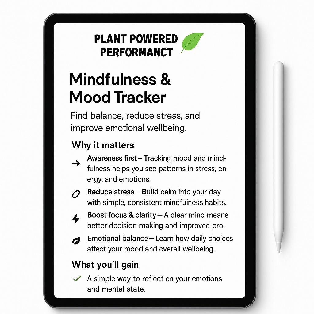 Mindfulness & Mood Tracker/Template