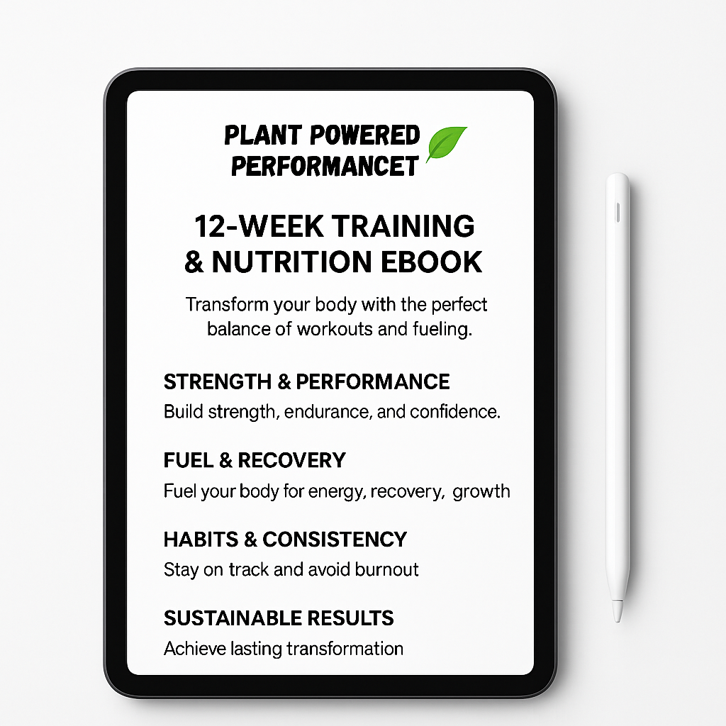 12-Week Endurance Training & Nutrition Plan Ebook/Guide