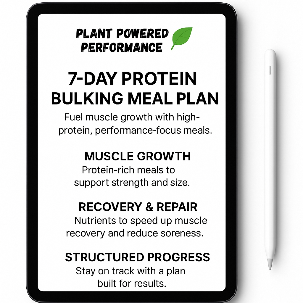 7-Day High Protein Bulking Meal Plan Ebook/Guide