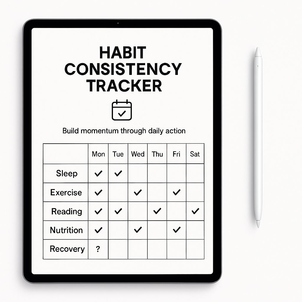 Habit & Consistency Tracker/Template