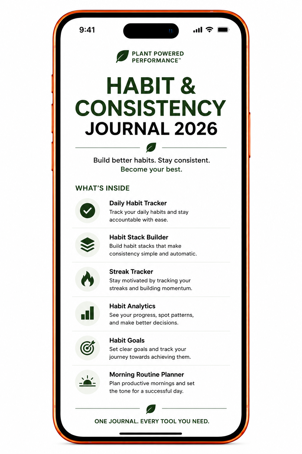 Habit & Consistency Journal 2026