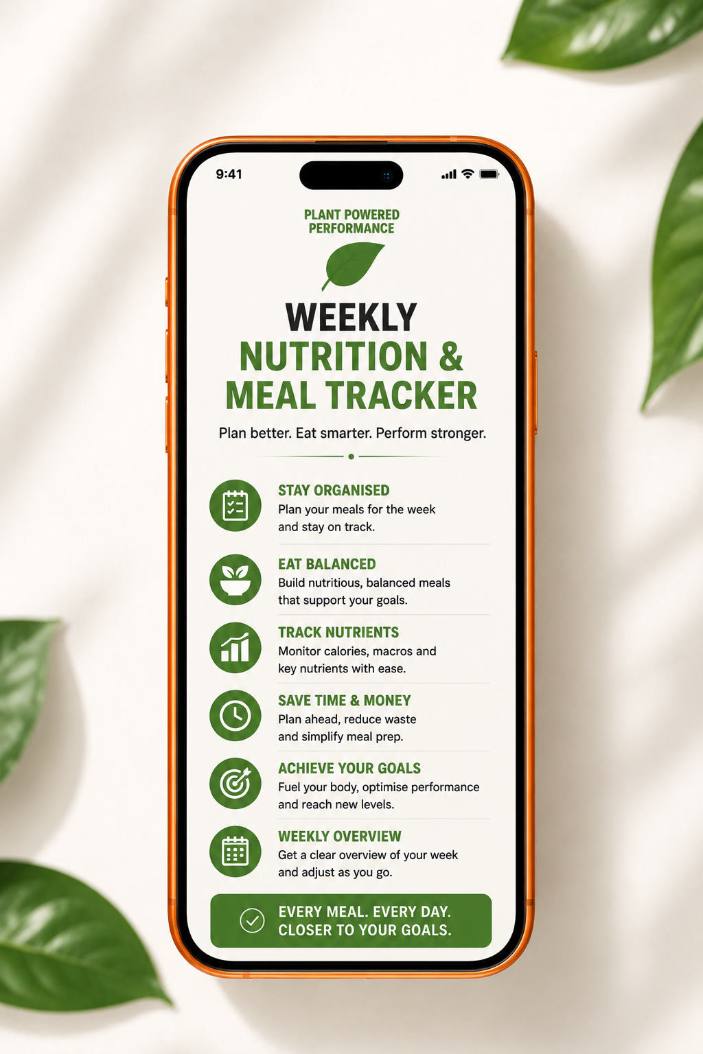 Weekly Nutrition & Meal Tracker 2026