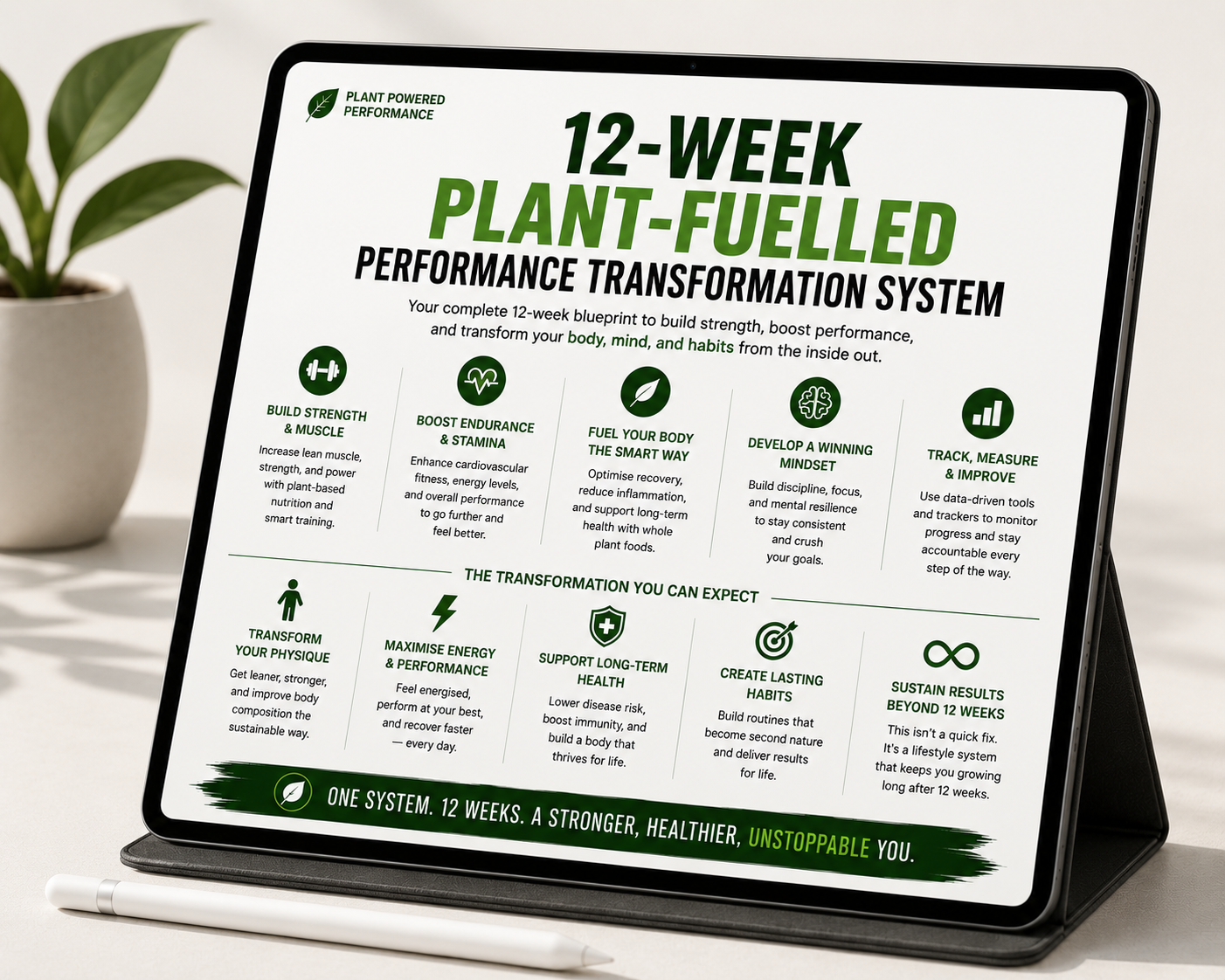12-Week Plant-Fuelled Performance Transformation System