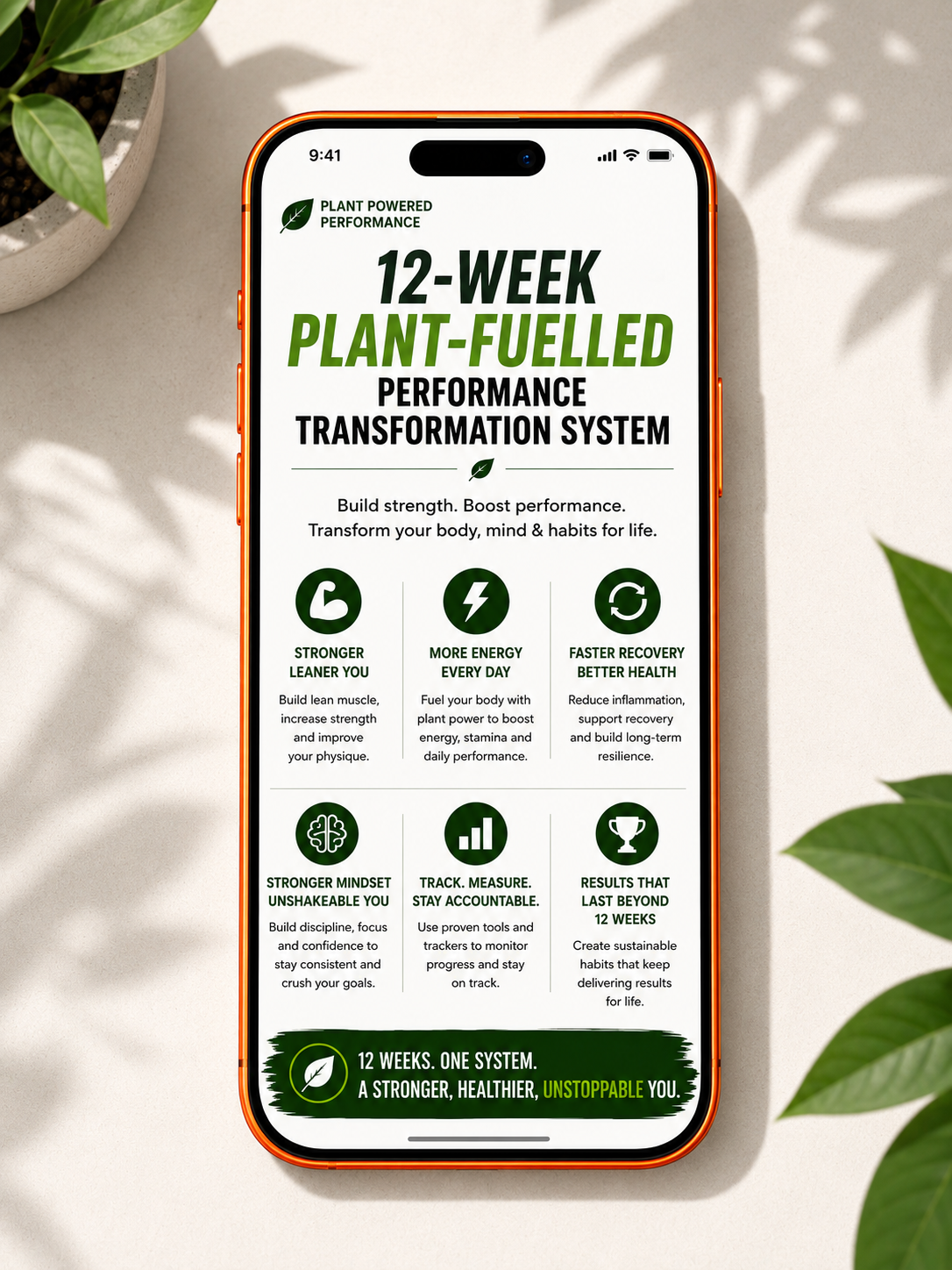 12-Week Plant-Fuelled Performance Transformation System