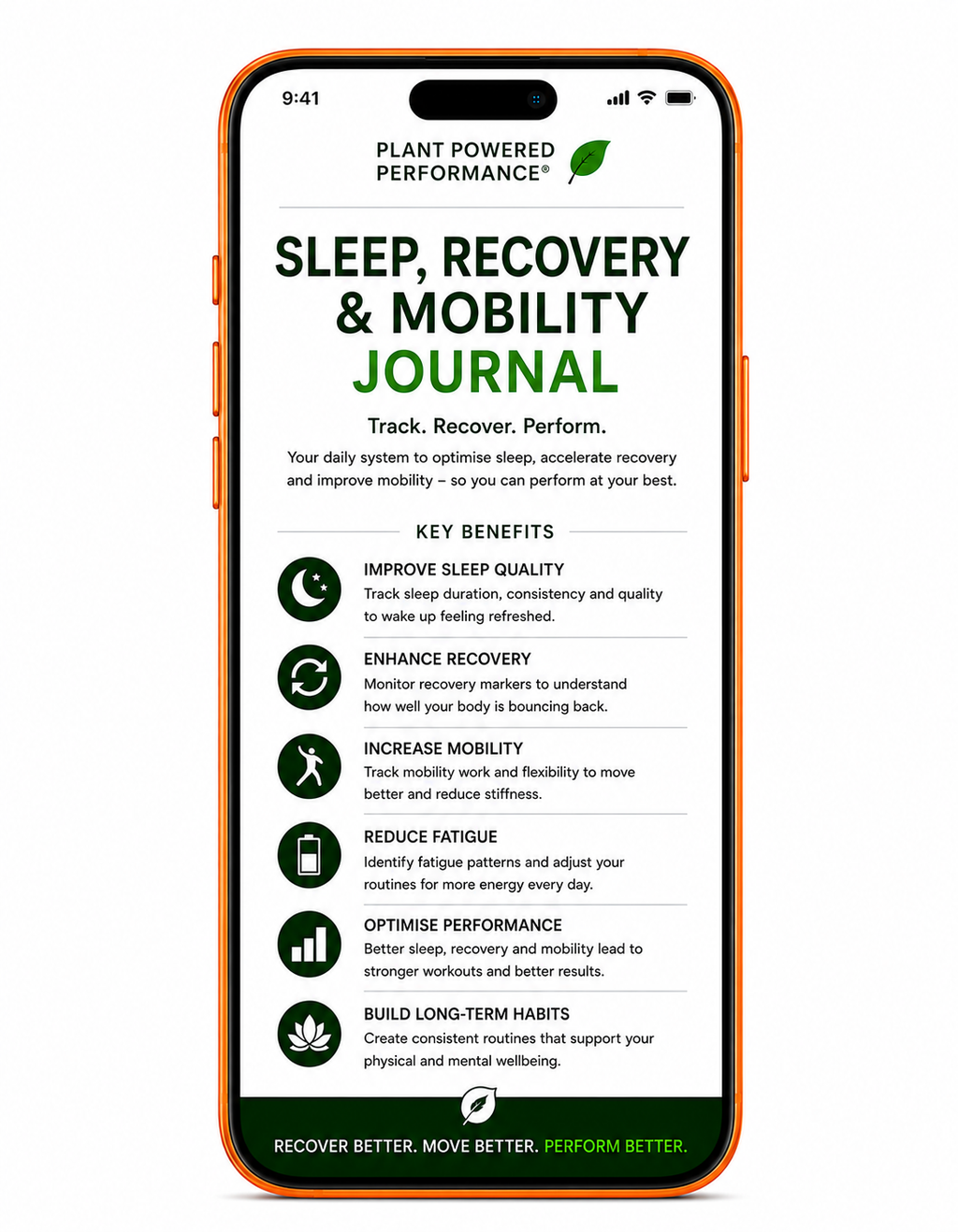Sleep, Recovery & Mobility Journal 2026