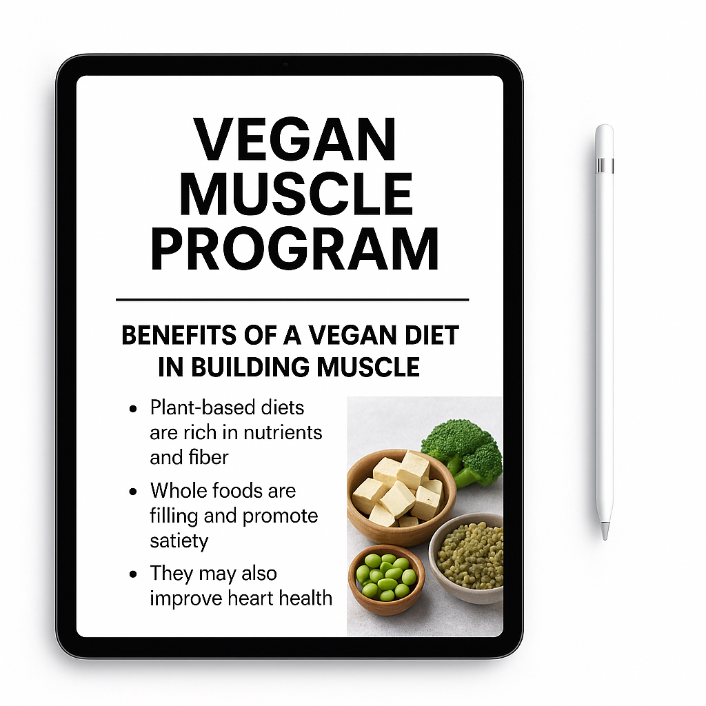 Vegan Muscle Gain For Women Ebook/Guide
