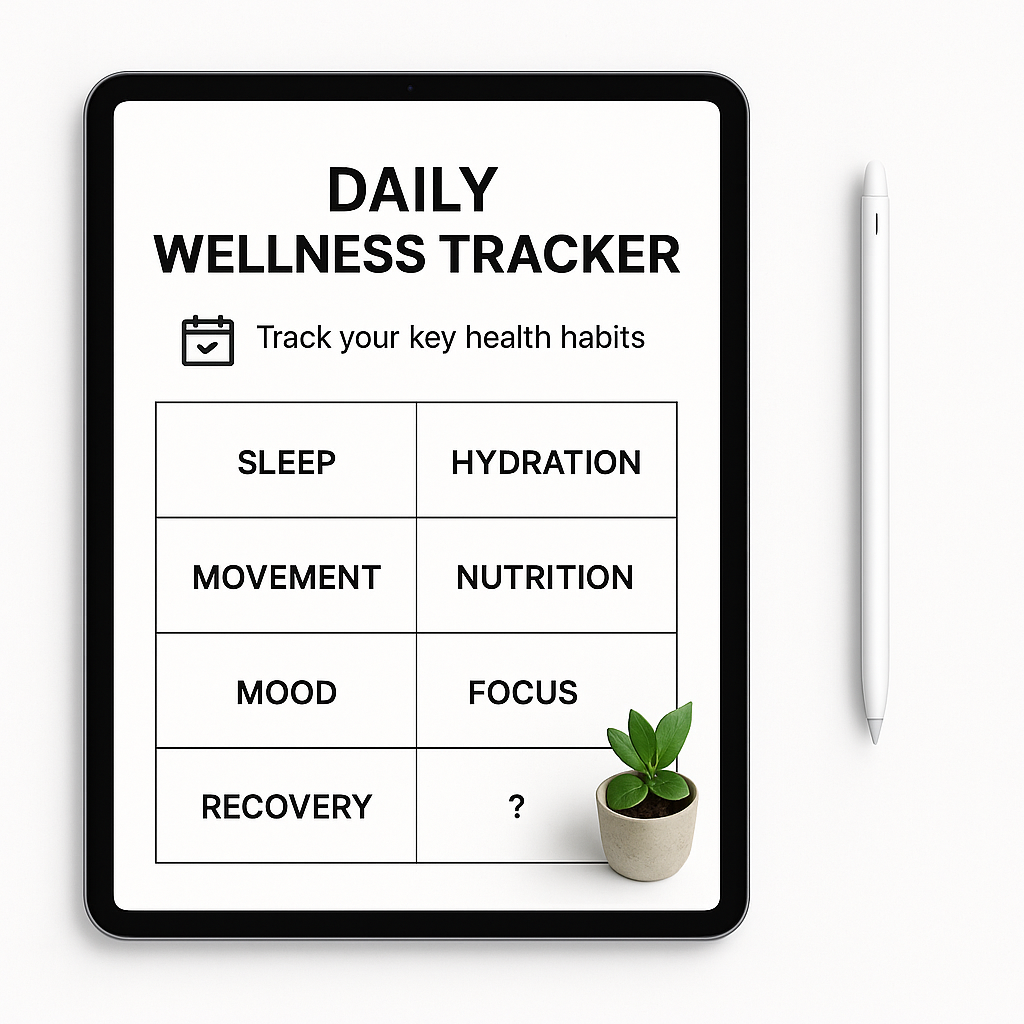 Daily Wellness Tracker/Template