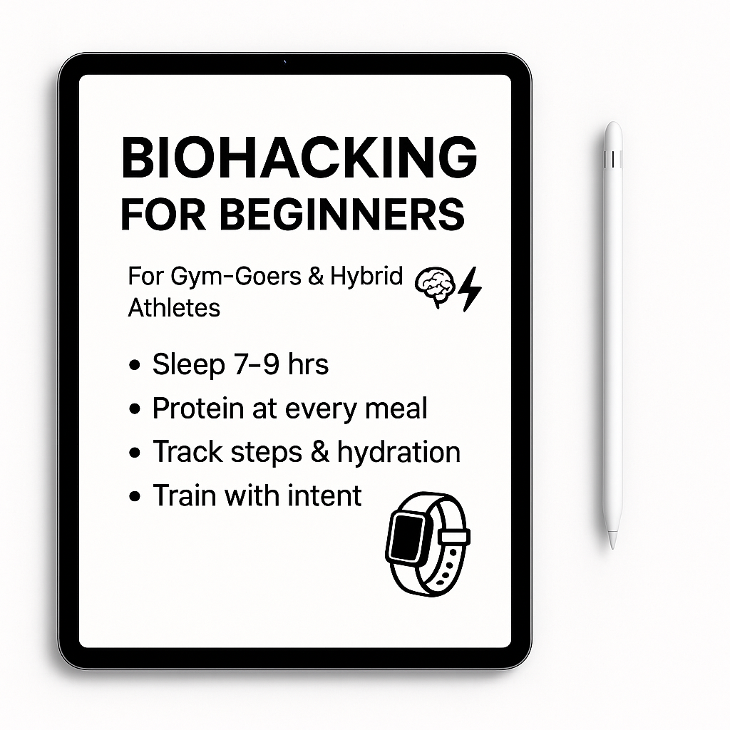 Biohacking For Beginners & Athletes Ebook/Guide
