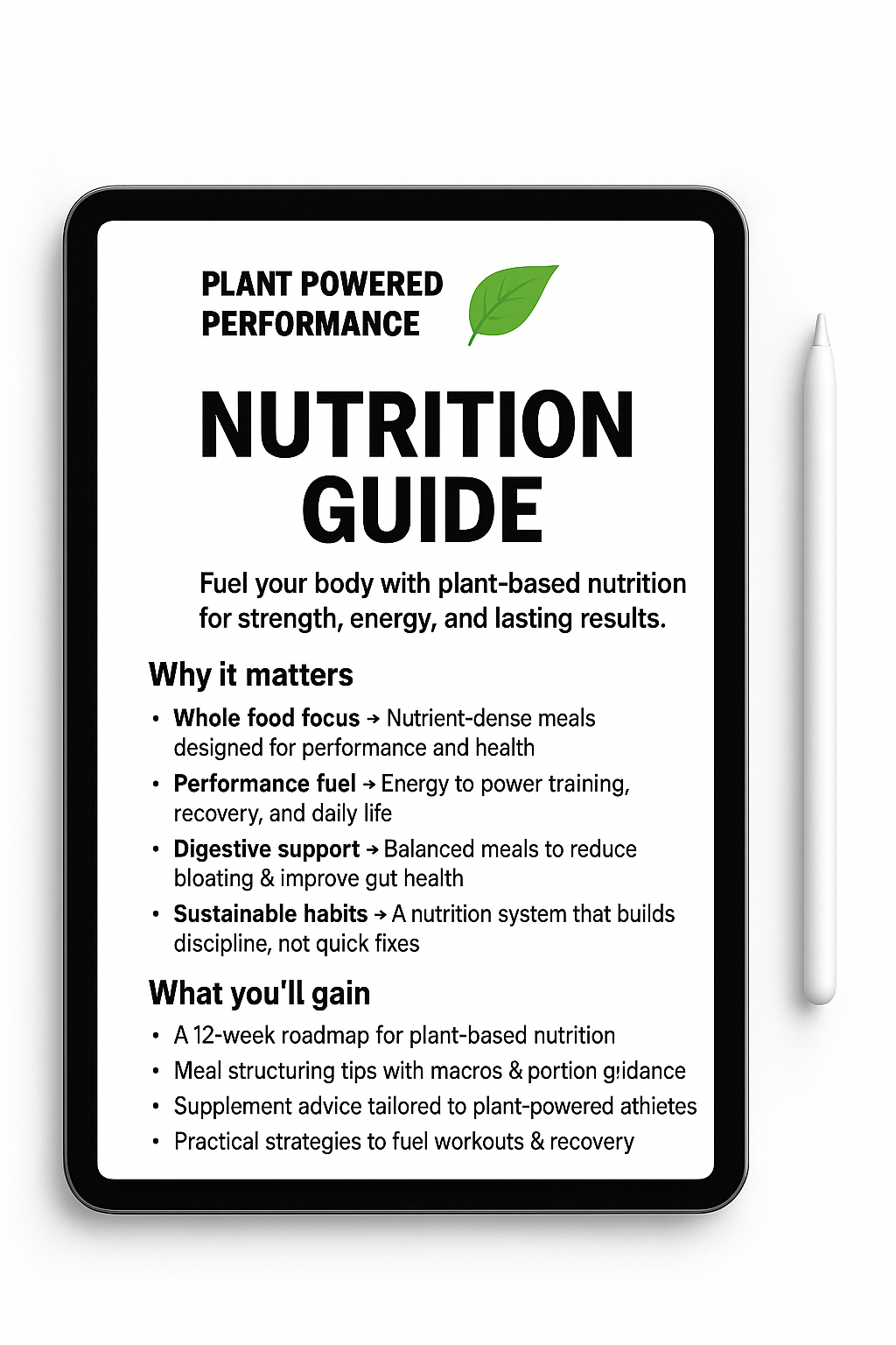 Nutrition Guide/Ebook