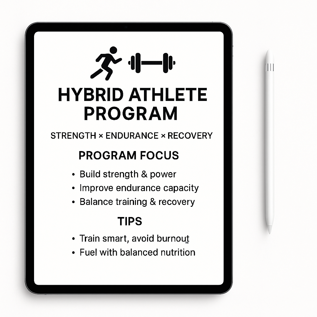 Hybrid Athlete Program Ebook/Guide