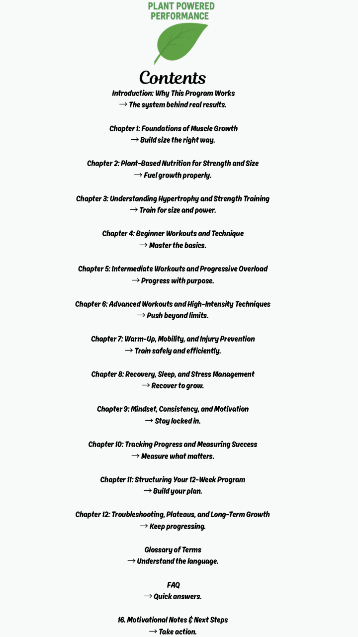 12-Week Muscle Gain Program Ebook/Guide