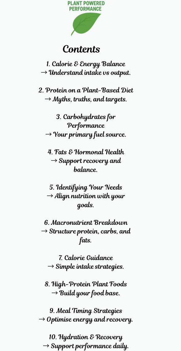 Nutrition Guide/Ebook