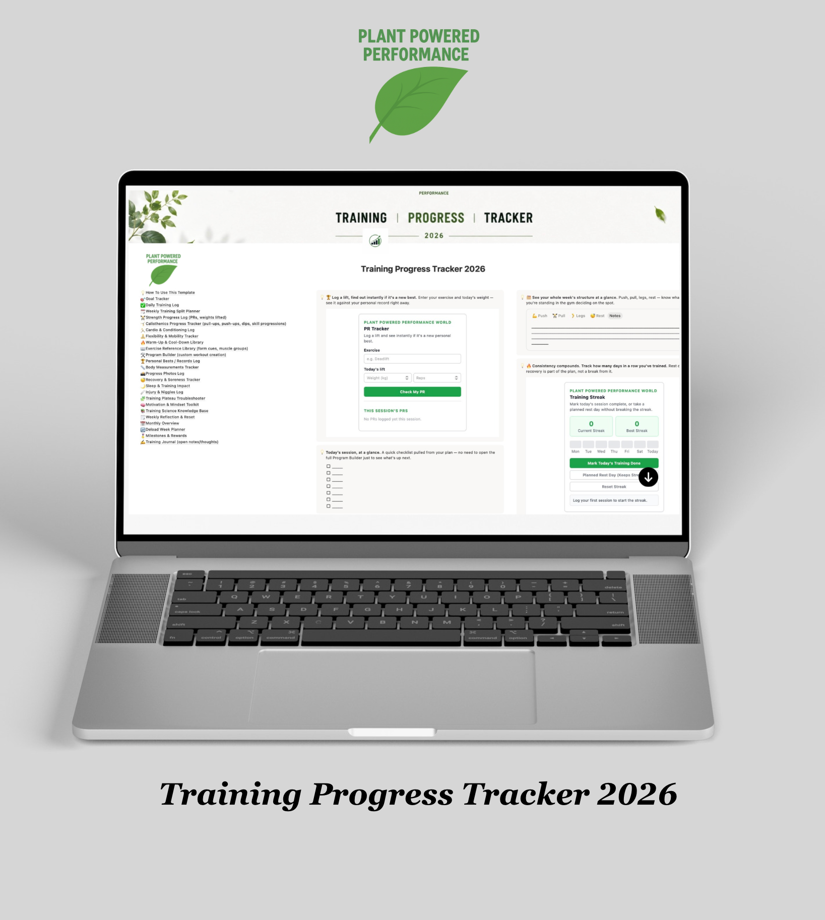 Training Progress Tracker 2026
